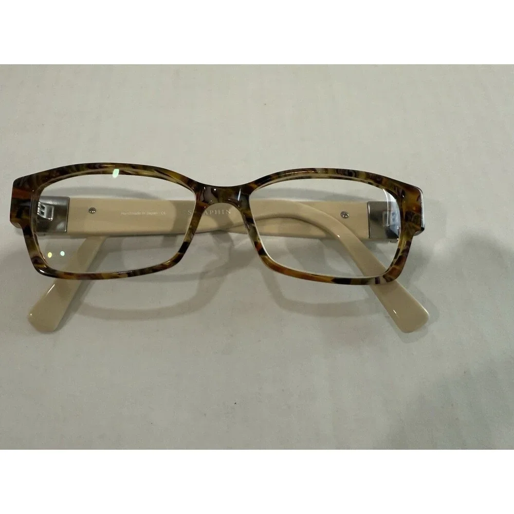 Seraphin Eyeglasses Hiawatha/8657 Brown Marble/Ivory 53-15 &‎ Shell Case Safilo